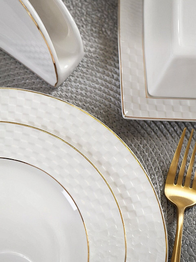 Тарелка десертная, керамика, 18.5 см, круглая, Кембридж, Daniks