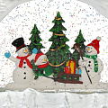 Фигурка декоративная 26.5х6.5х23.5 см, свет, LED, батарейки 3ААА, SZ11-8880 - фото 6
