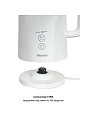 Чайник электрический Pioneer, KE577M, белый, 1.5 л, 2000 Вт, скрытый нагревательный элемент, металл - фото 4