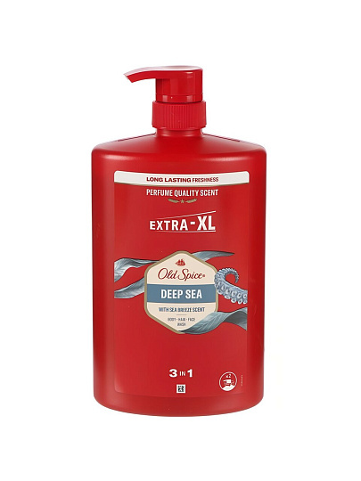 Гель для душа и шампунь Old Spice, Deep sea, для мужчин, 1 л, 3 в 1