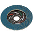 Круг лепестковый торцевой КЛТ1 для УШМ, LugaAbrasiv, диаметр 115 мм, посадочный диаметр 22 мм, зерн ZK100, шлифовальный - фото 2