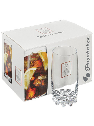 Стакан 375 мл, стекло, 6 шт, Pasabahce, Sylvana, 42812B