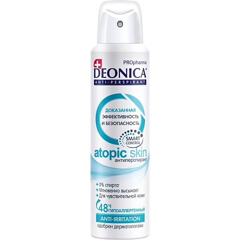 Дезодорант Deonica, PROpharma Atopic Skin, для женщин, спрей, 150 мл