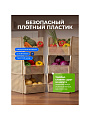 Корзина для хранения, 10 л, 25х29.4х18 см, прямоугольная, пластик, латте, Violet, Лофт, 850020 - фото 4