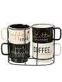 Кружка керамика, 4 шт, 380 мл, Кофе, на металлической подставке, Daniks, R24210/5607Y - фото 3