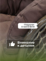 Мебель садовая Багама, стол, 55х55х56 см, 2 кресла, 1 диван, подушка коричневая, 85 кг, 03/10Б (S) - фото 6