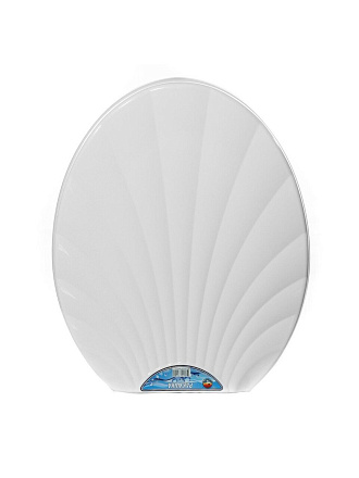 Сиденье для унитаза пластик, Ракушка, белое, Dogus, 1022