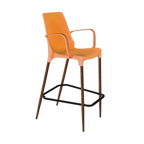 Барный стул Sheffilton SHT-ST76/S69 оранжевый