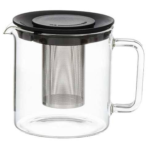 Чайник заварочный стекло, 1 л, с ситечком, Tavolone, Bobbio, 401-051