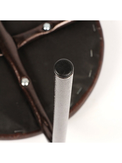 Табурет 310х310х425 мм, шоколад/медь, сиденье круглое, на 4-х металлических опорах, Оптима