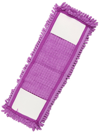 Сменный блок для швабры микрофибра, 42х12 см, вермишель, прямоугольный, фуксия, Марья Искусница