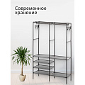 Вешалка напольная 108х36х170 см, металл, Макси, VPW21, черная - фото 13