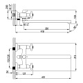 Смеситель для ванны, Lemark, Standard, с кран-буксой, хром, LM2112C - фото 2