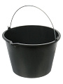 Ведро пластик, 16 л, черное, строительное, со сливом, антиударное, вс16а - фото 2