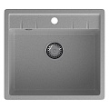 Мойка кухонная врезная, GranFest, Quadro, искусственный мрамор, 558х498 мм, + сифон, серая, GF-Q-561 - фото 2