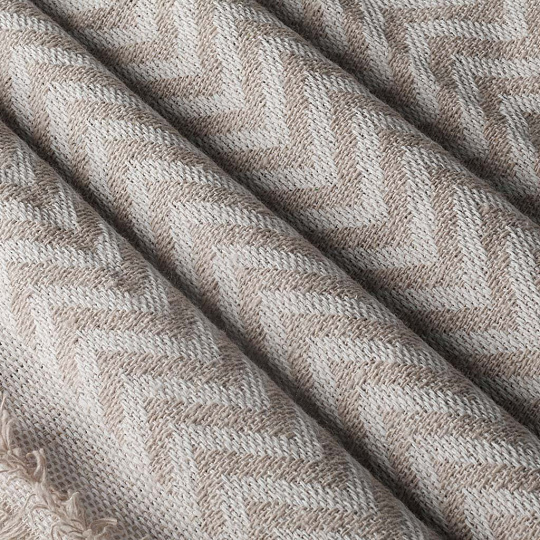 Плед евро, 200х240 см, 50% хлопок, 30% вискоза, 20% акрил, Karteks, EVIUM-001 A-Bej, бежевый