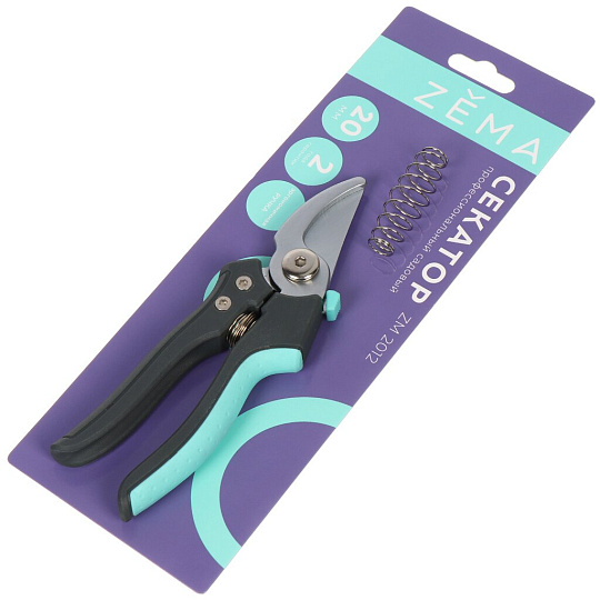 Секатор профессиональный, диаметр реза 20 мм, лезвие 5 см, Zema, Накаба, ZM 2012