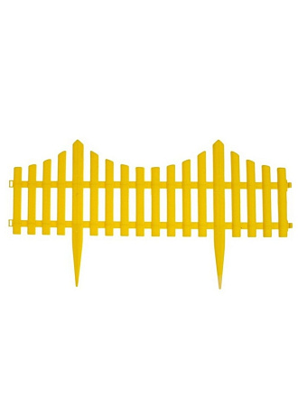 Забор декоративный пластмасса, Диорит, Модерн, 32.5х300 см, желтый, 10606