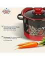 Кастрюля эмалированная сталь, 3.5 л, крышка сталь, цилиндрическая, Сибирские товары, С1612.38, в ассортименте - фото 4