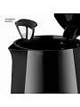 Чайник электрический Galaxy Line, GL 0336, черный, 1 л, 2200 Вт, скрытый нагревательный элемент, пластик - фото 5