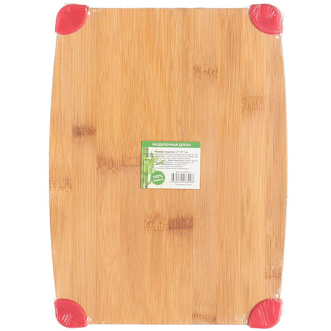 Доска разделочная бамбук, 27х20х1 см, прямоугольная, H-1791S-A