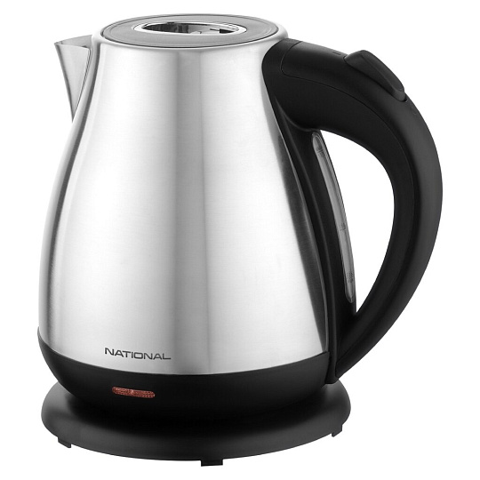 Чайник электрический National, NK-KE17534, 1.7 л, 2200 Вт, скрытый нагревательный элемент, металл