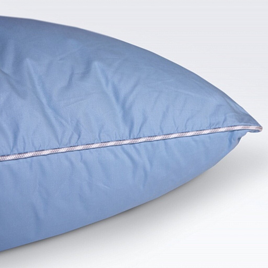 Подушка 50 х 68 см, пух 70%, перо 30%, Для мужчин, чехол 100% хлопок, кант, упругая, Kariguz, МПДм12-3