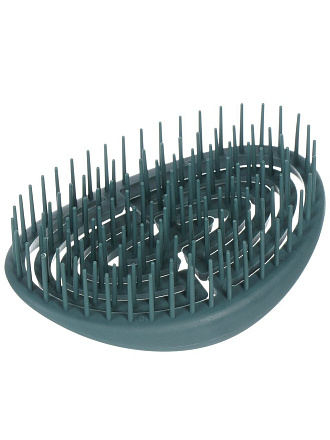 Расческа гребень, 10.5х7 см, пластик, темно-зеленая, A100006