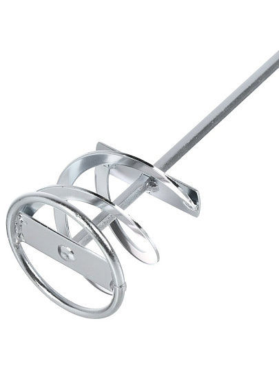 Насадка-миксер для красок и строительных смесей, плоские лопасти, диаметр 80х400х8 мм, оцинкованная, Bartex, 4212 Z