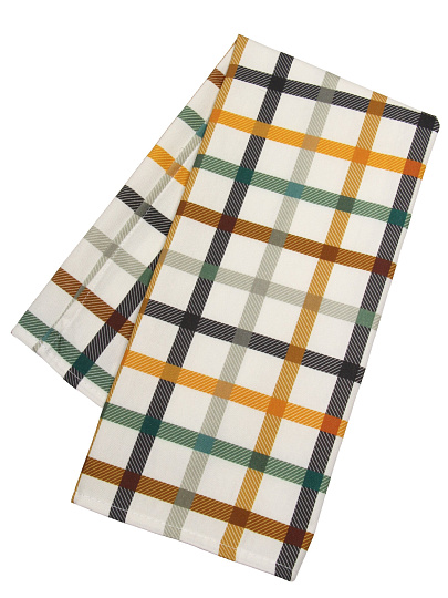 Полотенце кухонное 40х60 см, 100% хлопок, клетка, Узбекистан, Узбекистан