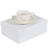 Чайная пара керамика, 2 предмета, на 1 персону, 200 мл, Daniks, Y4-4399, подарочная упаковка, белая - фото 3