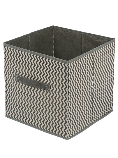 Кофр д/хранен, 28*28*28, складн, сер волна, A190060