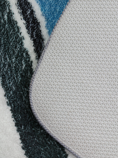 Коврик для ванной и туалета, 0.5х0.8 м, микрофиб, полосатый, Y4-9947