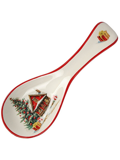 Подставка для ложки, доломит, фигурная, 9х24.7 см, Daniks, Уютный дом