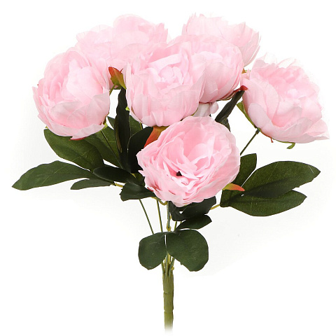 Цветок искусственный декоративный Пионы, 45 см, светло-розовый, Y4-3503