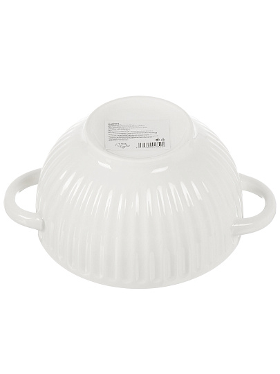 Бульонница фарфор, 650 мл, с ручкой, ТМ Глория, 202352