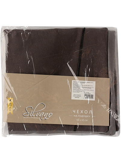 Наволочка декоративная Линии, 100% полиэстер, 45 х 45 см, серая, A130036