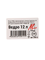 Ведро пластик, 12 л, красное, хозяйственное, Милих, 04012 - фото 4