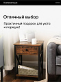 Прикроватная тумба 40х40х60 см, ДСП+сталь, коричнево-черная, Лофт, LET022B01 - фото 5