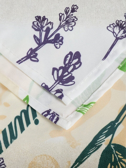 Скатерть 135х180 см, 100% полиэстер, Лайм и мята, TTC135180-2