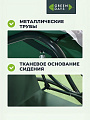 Качели садовые 3-местные, 198х115х176 см, 250 кг, Green Days, с москитной сеткой, зеленые, пальма, LG5467M, металл - фото 5