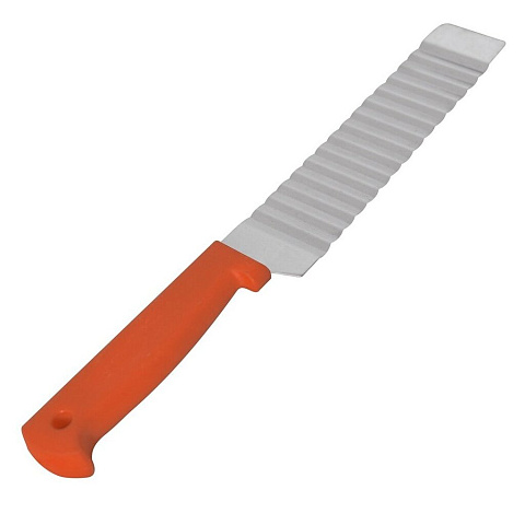 Нож кухонный Мультидом, Гофре, слайсер, сталь, 8 см, рукоятка пластик, VL53-112