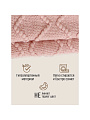 Плед 1.5-спальный, 130х170 см, 100% полиэстер, Silvano, Теплые объятия ромбы, пудрово-розовый, вязаный, TB22-50 - фото 9