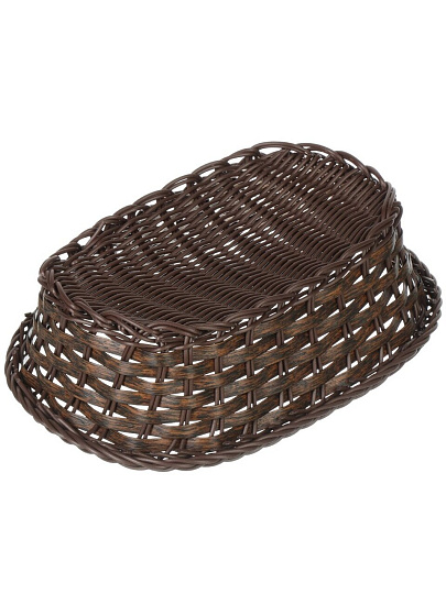 Корзина декоративная 27х19х8 см, овальная, плетеная, Y4-8899