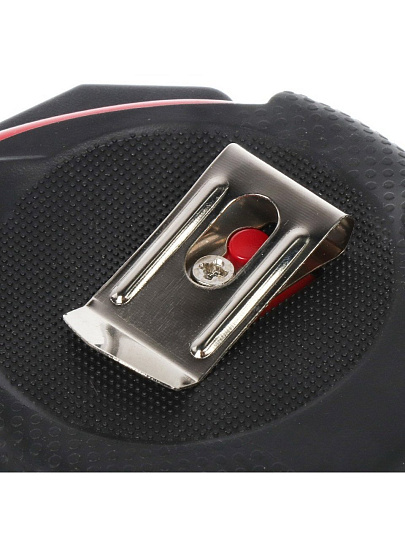 Рулетка 5 м, обрезиненный пластик, магнитный, 19 мм, автостоп, + 2 кнопки, Bartex, 32G-5019, JB 03