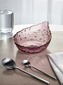 Салатник стекло, фигурный, 5 см, 0.5 л, 15х20х5см, отвод золотом, Алмаз, Y6-10092/2, розовый - фото 2
