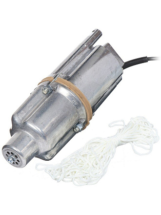 Насос вибрационный, Ручеек, нижний забор, 10 м, 225 Вт, глубина погружения 3 м, максимальный напор 60 м, 1.5 м³/ч, термозащита, медь, Ручеек-1М