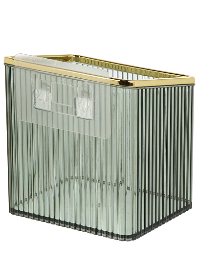 Органайзер для хранения, пластик, 1 секция, подвесной, 11.2х9.4х11.7 см, зеленый, Y4-11262