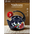 Чайник сталь, эмалированное покрытие, 3 л, ручка консольная, Керченский металлургический завод, в ассортименте, 42715-123/6-У4 - фото 7