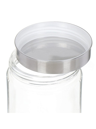 Банка для сыпучих продуктов, стекло, 1.1 л, 17 см, с крышкой, Классика, Y4-3575